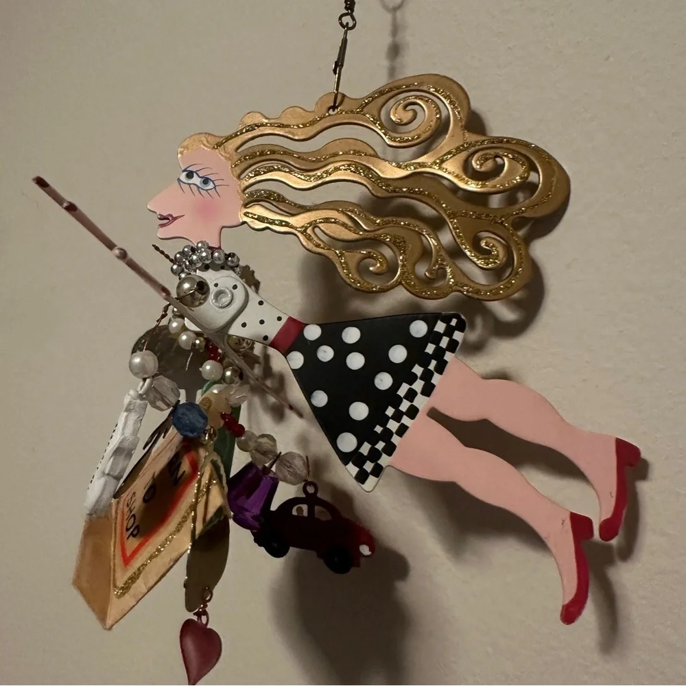 Silvestri Flying Eccentric 2pcs  Karen Rossi Whimsies Christmas Ornaments